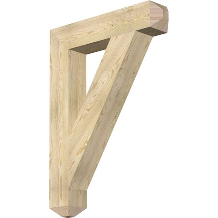 Ekena Millwork Traditional Craftsman Rough Sawn Bracket, Douglas Fir, 6"W x 32"D x 44"H BKT06X32X44TRA04RDF